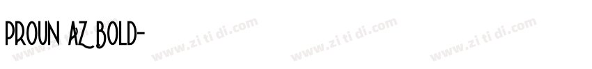 ProUN_AZ Bold字体转换